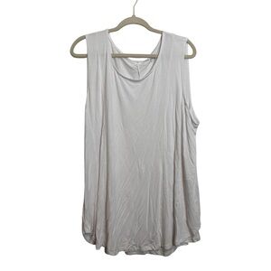Lane Bryant Soft White Sleeveless Top 18/20
